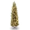 6.5 Ft. Pre-Lit Carolina Pine Slim Artificial Christmas Tree With Flocked Pine Cones, Clear Lights -Michaels Shop 28904 CAP3 330 65