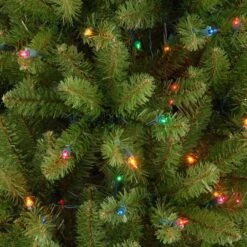 6.5 Ft. Pre-lit Kingswood Fir Pencil Artificial Christmas Tree, Multicolor Lights -Michaels Shop D039992S 3