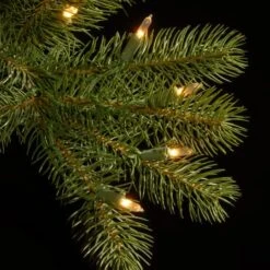 7.5 Ft. Pre-lit Feel Real® Hinged Downswept Douglas Fir Slim Artificial Christmas Tree, Dual LED Lights -Michaels Shop D040013S 16