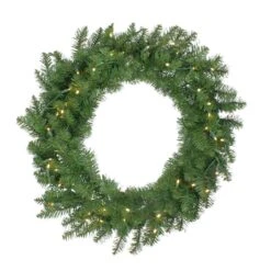 Northlight 30" Pre-Lit Buffalo Fir Artificial Wreath, Warm White LED Lights -Michaels Shop D046455S 11