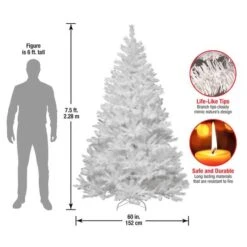 7.5ft. Unlit Winchester White Pine Full Artificial Christmas Tree -Michaels Shop D048013S 15