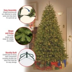 6 Ft. Pre-Lit Feel Real® Downswept Douglas Fir Full Artificial Christmas Tree, Clear Lights -Michaels Shop D048070S 16
