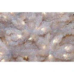 6.5ft. Pre-Lit Dunhill® White Fir Artificial Christmas Tree, Clear Lights -Michaels Shop D205063S 5