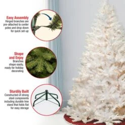 7ft. Pre-Lit Winchester White Pine Artificial Christmas Tree, Clear Lights -Michaels Shop D205166S 16