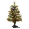 2ft. Fiber Optic Color Changing Ice Crestwood Artificial Christmas Tree With Silver Bristle -Michaels Shop D206309S 1