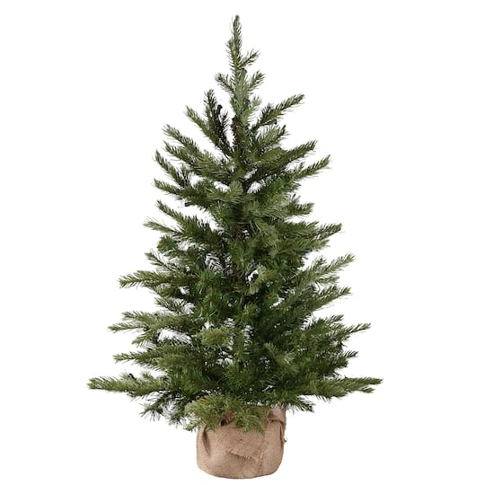 3ft. Pre-Lit Feel Real® Nordic Spruce Artificial Christmas Tree In Burlap Base, Clear Lights 8 3ft. Pre-Lit Feel Real® Nordic Spruce Artificial Christmas Tree In Burlap Base, Clear Lights - Image 6