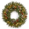 30" Frosted Berry Wreath With 100ct. Clear Lights -Michaels Shop D206605S 1