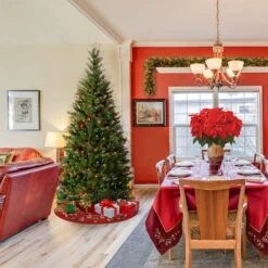 6.5ft. Pre-Lit Aspen Spruce Artificial Christmas Tree, Multicolor Lights -Michaels Shop D228337S 12