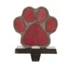 Glitzhome® 6.3" Red & Brown Paw Stocking Holder -Michaels Shop D231673S 1