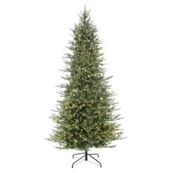 9ft. Pre-Lit Slim Balsam Fir Artificial Christmas Tree, Clear Lights
