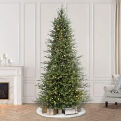 9ft. Pre-Lit Slim Balsam Fir Artificial Christmas Tree, Clear Lights -Michaels Shop D248393S 26