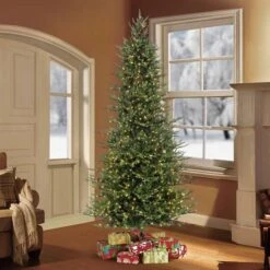 9ft. Pre-Lit Slim Balsam Fir Artificial Christmas Tree, Clear Lights -Michaels Shop D248393S 7