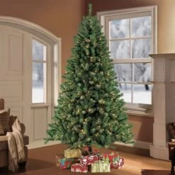 9ft. Pre-Lit Northern Fir Artificial Christmas Tree, Clear Lights -Michaels Shop D248438S 2