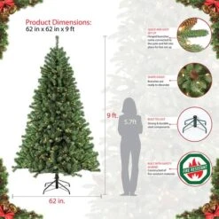 9ft. Pre-Lit Northern Fir Artificial Christmas Tree, Clear Lights -Michaels Shop D248438S 7