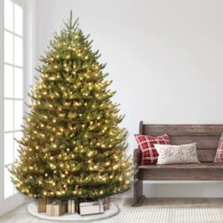 7.5ft. Pre-Lit Canadian Balsam Fir Artificial Christmas Tree, Clear LED Lights -Michaels Shop D248447S 25