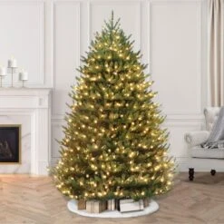 7.5ft. Pre-Lit Canadian Balsam Fir Artificial Christmas Tree, Clear LED Lights -Michaels Shop D248447S 26