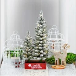 2ft. & 3ft. Pre-Lit Artificial Potted Christmas Trees, Warm White LED Lights 8 2ft. & 3ft. Pre-Lit Artificial Potted Christmas Trees, Warm White LED Lights -Michaels Shop D248486S 2
