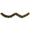 9ft. Pre-Lit Clear LED Bow & Pinecone Artificial Christmas Garland -Michaels Shop D251214S 1