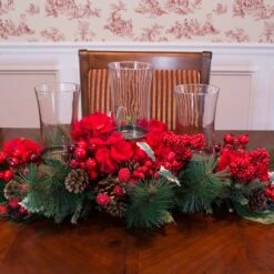 13" Hydrangea Holiday Candelabrum Artificial Arrangement -Michaels Shop D251237S 13
