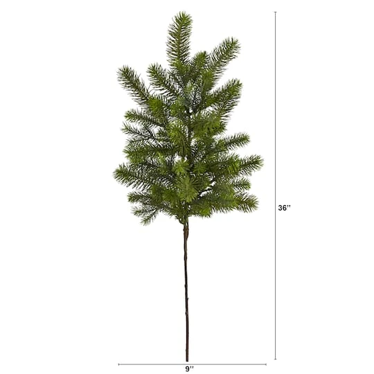 36" Pine Artificial Hanging Flower Set, 4ct. 5 36" Pine Artificial Hanging Flower Set, 4ct. - Image 3