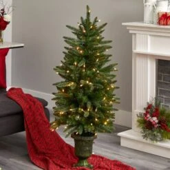 4ft. Pre-Lit Artificial Christmas Tree, Clear LED Lights -Michaels Shop D251263S 19