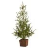 28" Unlit Alpine Artificial Potted Christmas Tree -Michaels Shop D251280S 1