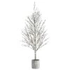 4ft. Unlit Snowed Twig Artificial Christmas Tree In Decorative Planter -Michaels Shop D251283S 1