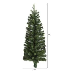 3ft. Pre-Lit Flat Back Wall Hanging Artificial Christmas Tree, Clear LED Lights 12 3ft. Pre-Lit Flat Back Wall Hanging Artificial Christmas Tree, Clear LED Lights -Michaels Shop D251297S 2