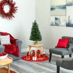 3ft. Pre-Lit Fraser Fir Natural Look Artificial Christmas Tree With Clear LED Light -Michaels Shop D251302S 6