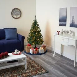 5ft. Pre-Lit Northern Tip Pine Artificial Christmas Tree, Clear LED Lights -Michaels Shop D251343S 6