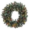 30” Pre-Lit Pine Wreath With Colored Lights -Michaels Shop D251347S 11