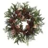 24" Pine & Pinecone Wreath With Burlap Bows -Michaels Shop D251349S 11