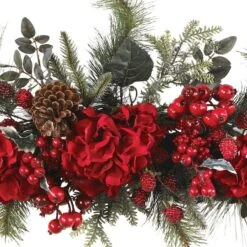 30" Red Holiday Hydrangea Swag -Michaels Shop D251353S 12