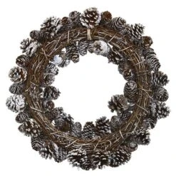 17" Snowy Pinecone Wreath -Michaels Shop D251357S 12