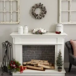 17" Snowy Pinecone Wreath -Michaels Shop D251357S 14