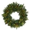 24" LED Mixed Pine Artificial Christmas Wreath