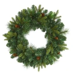 24" LED Mixed Pine Artificial Christmas Wreath -Michaels Shop D251394S 3