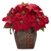 18" Potted Poinsettia With Decorative Vase -Michaels Shop D252169S 11