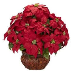 22" Potted Poinsettia With Decorative Planter -Michaels Shop D252170S 11 1