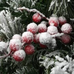 18" Snowy Bedford Urn Filler With Battery Operated LED Lights -Michaels Shop D252347S 15