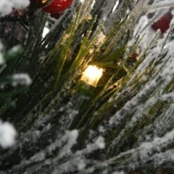 18" Snowy Bedford Urn Filler With Battery Operated LED Lights -Michaels Shop D252347S 3