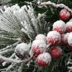 22" Snowy Bedford Urn Filler With Battery Operated LED Lights -Michaels Shop D252348S 15