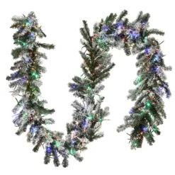 9ft. Pre-Lit LED Snowy Sheffield Spruce Garland -Michaels Shop D252402S 4