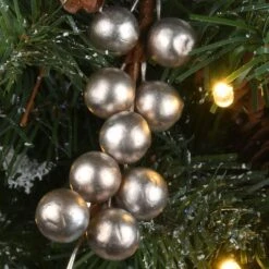 2ft. Pre-Lit Snowy Morgan Spruce Artificial Christmas Tree, Warm White LED Lights -Michaels Shop D252426S 4