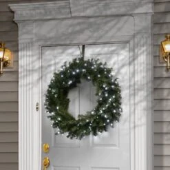 30" Cool White LED Memory-Shape® Norwood Fir Wreath -Michaels Shop D252481S 2