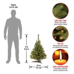 3ft. Pre-Lit Kincaid Spruce Artificial Christmas Tree, Clear Lights -Michaels Shop D252527S 14