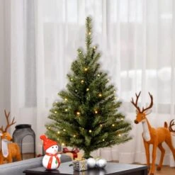3ft. Pre-Lit Kincaid Spruce Artificial Christmas Tree, Clear Lights -Michaels Shop D252527S 2