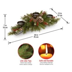 2.5ft. Frosted Berry Candle Holder Centerpiece -Michaels Shop D252567S 14