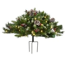 33" Pre-Lit Frosted Berry Urn Filler 9 33" Pre-Lit Frosted Berry Urn Filler -Michaels Shop D252570S 1 1