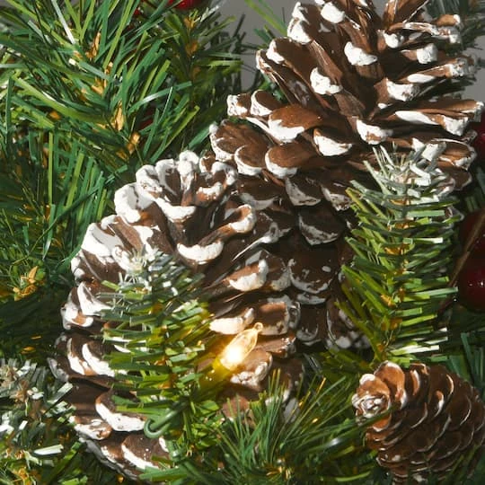 33" Pre-Lit Frosted Berry Urn Filler 8 33" Pre-Lit Frosted Berry Urn Filler - Image 6